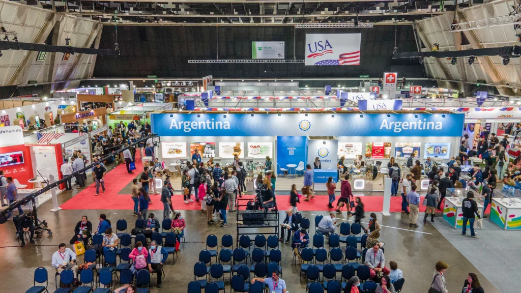 Vista aérea del pabellón de Argentina en Espacio Food Service