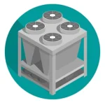 Ícono chiller de proceso