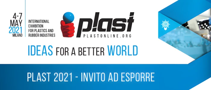 Banner oficial de la feria PLAST 2021 en Milán