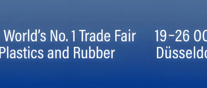 Banner de la feria K 2022 de plásticos y caucho en Düsseldorf