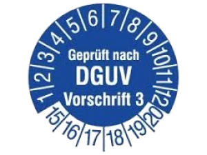Certificación DGUV Vorschrift 3